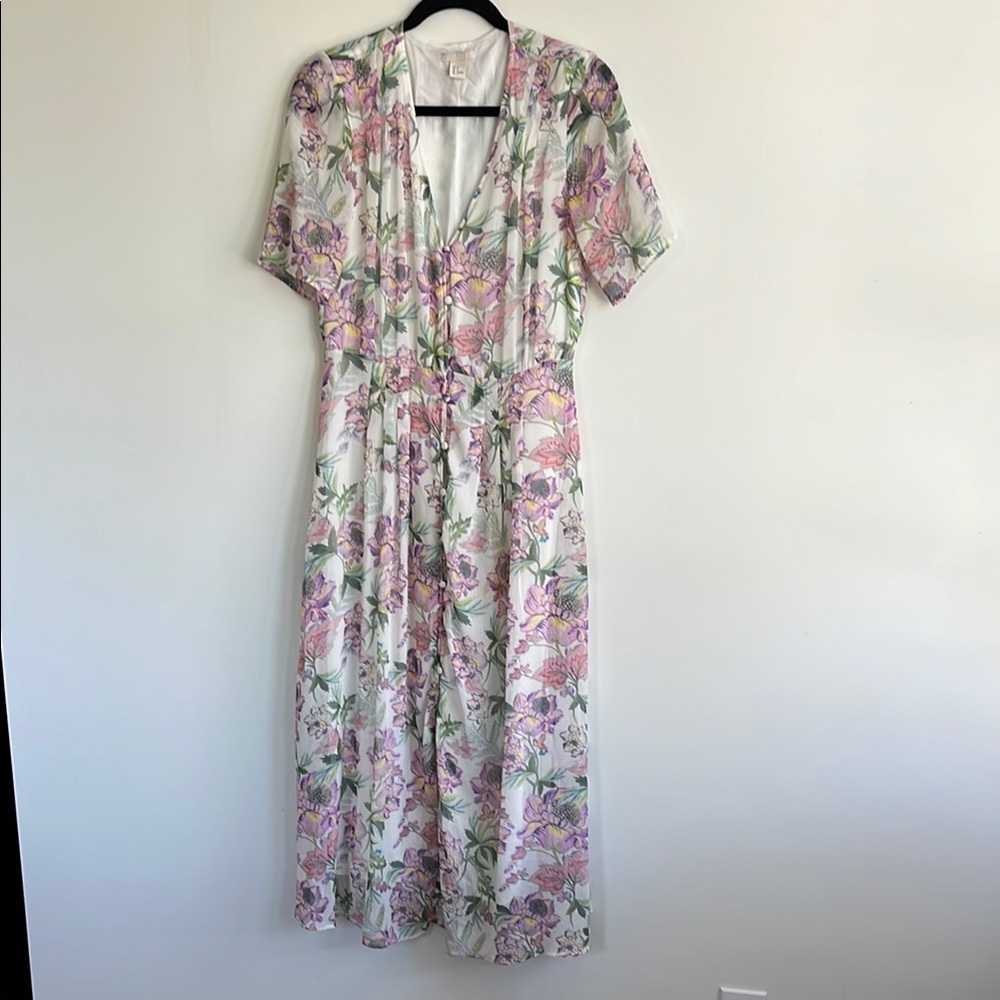 H&M Floral V-Neck Dress